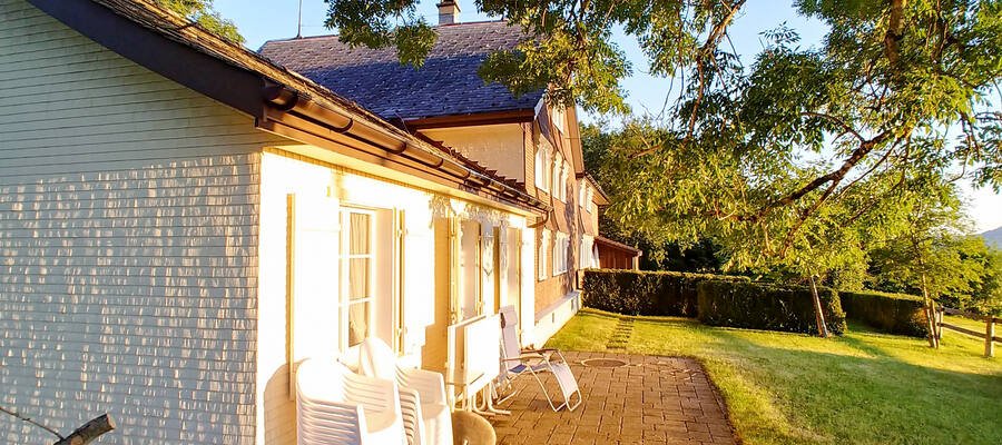 Terrasse im Abendlicht